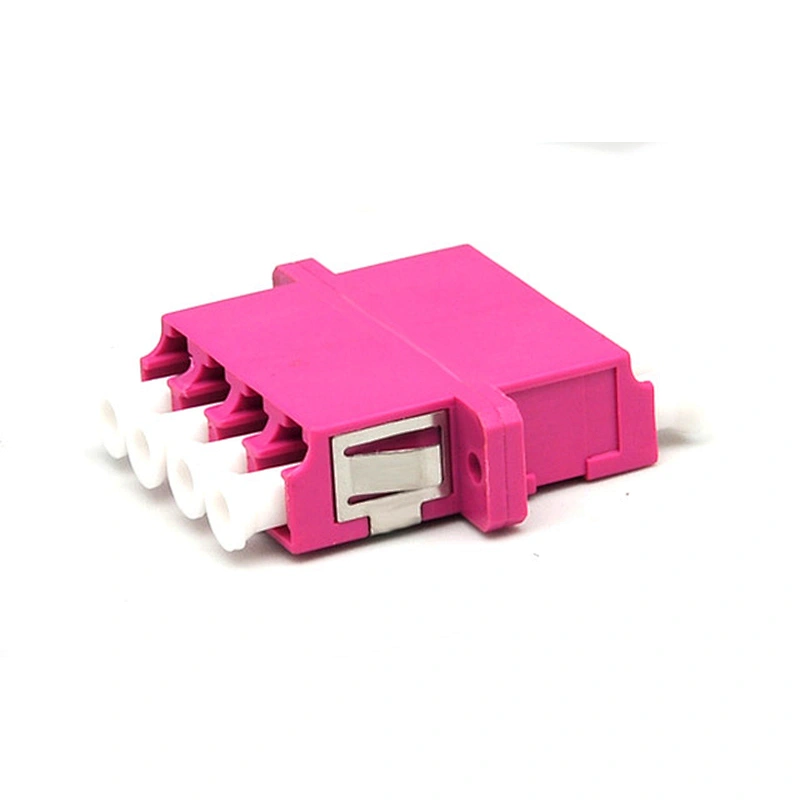 LC Quad adapter with long flanged