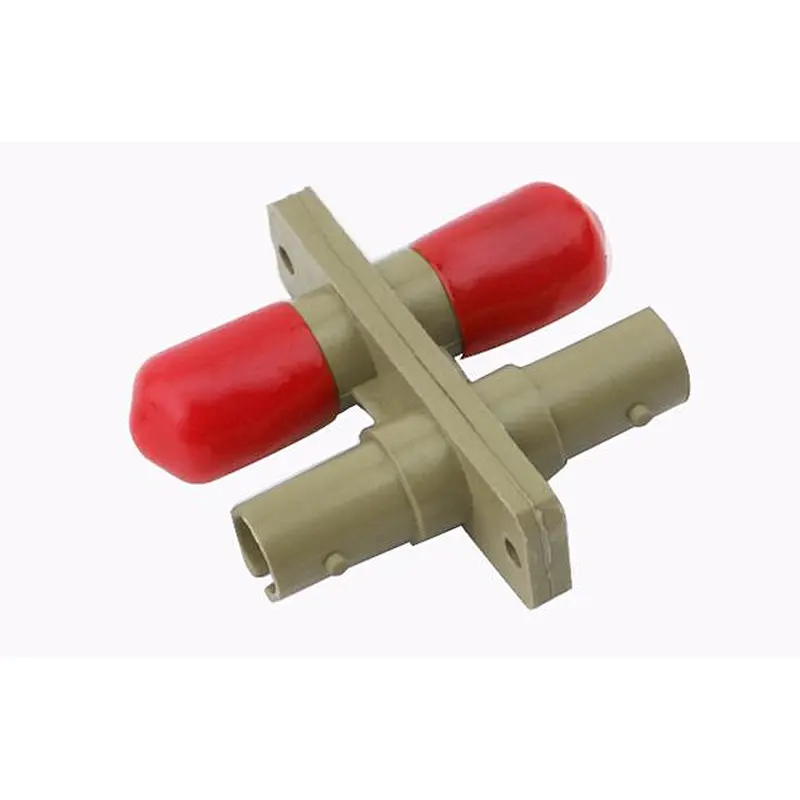 ST DX adapter with plastic housing