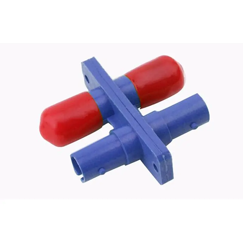 ST DX adapter with plastic housing