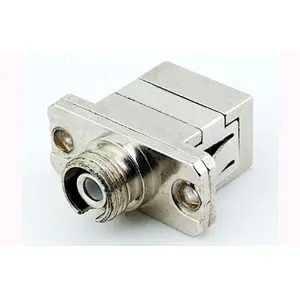 FC to SC hybrid adapter with metal housing