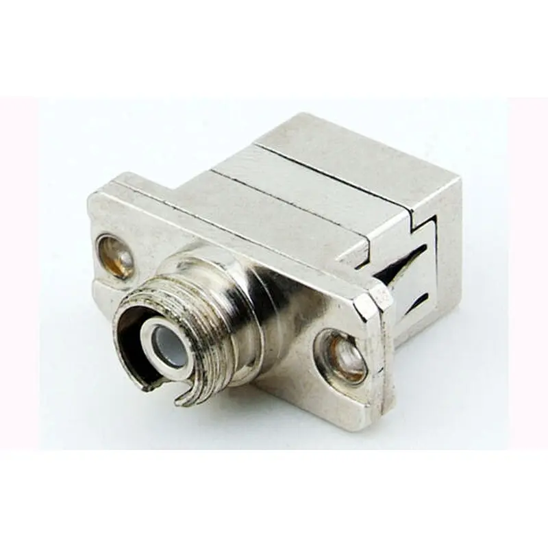 FC to SC hybrid adapter with metal housing