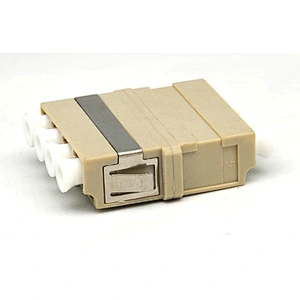 LC Quad adapter with reduced flanged