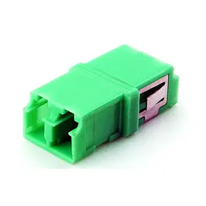 LC DX adapter with SC footprint reduced flanged