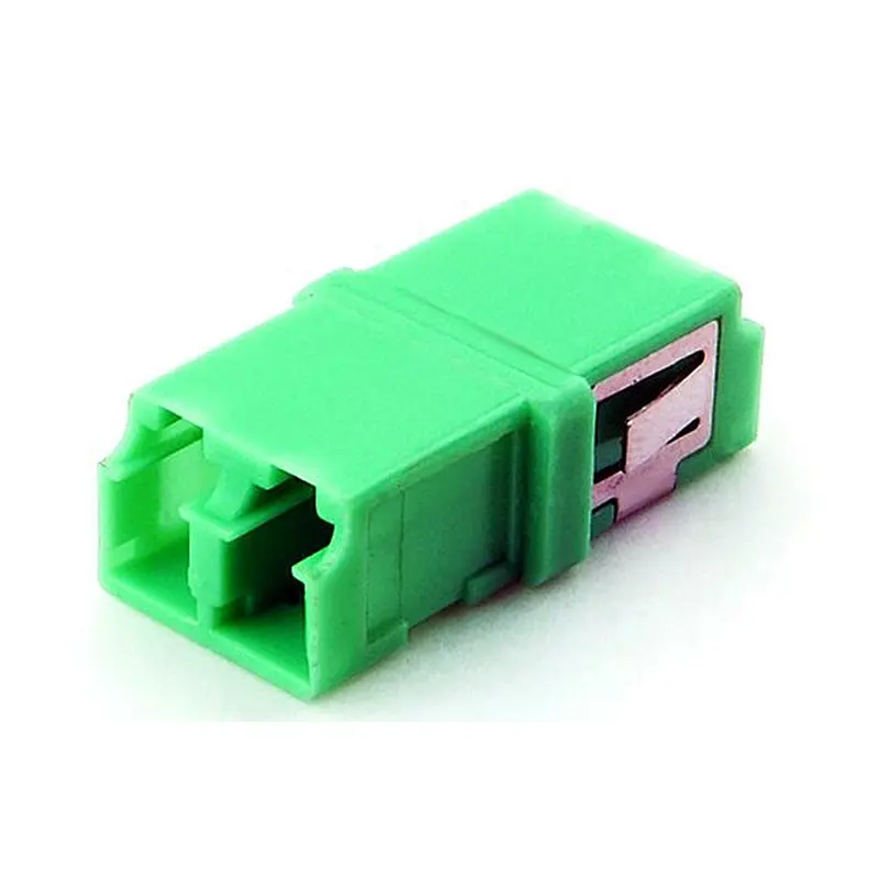 LC DX adapter with SC footprint reduced flanged