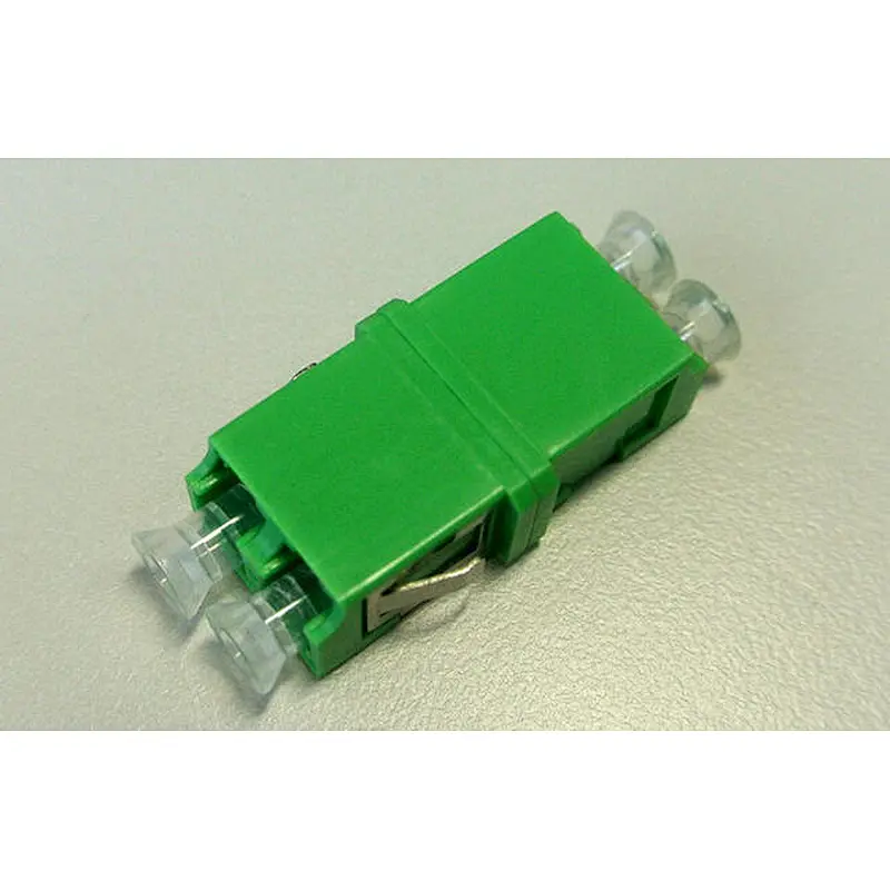 LC DX adapter with SC footprint reduced flanged