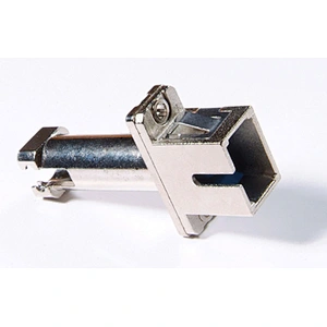 SC to LC hybrid adapter with metal housing