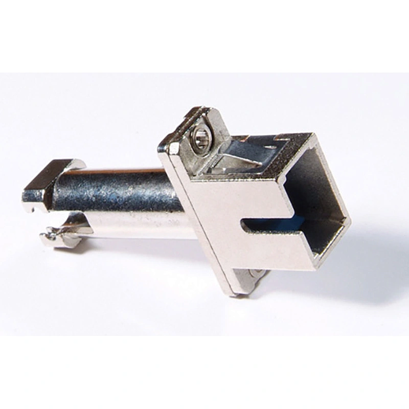 SC to LC hybrid adapter with metal housing