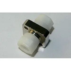 FC adapter with metal dust cap