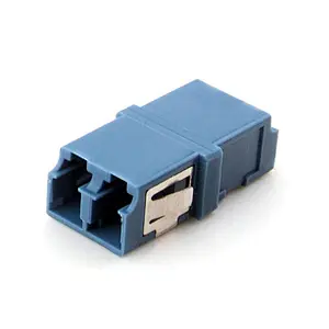 LC DX adapter with SC footprint reduced flanged