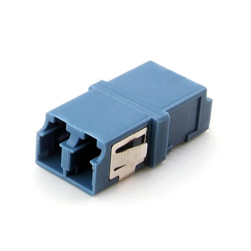LC DX adapter with SC footprint reduced flanged