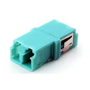 LC DX adapter with SC footprint reduced flanged