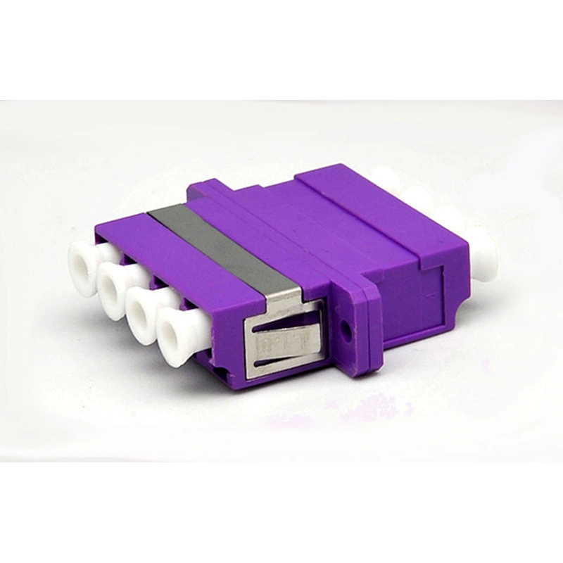 LC Quad adapter with long flanged