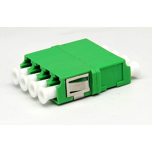 LC Quad adapter with reduced flanged