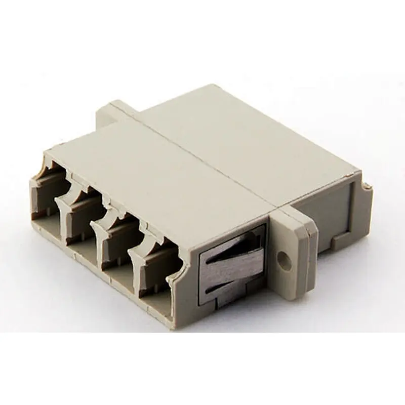 LC Quad adapter with long flanged