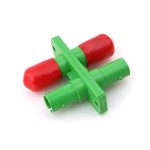 ST DX adapter with plastic housing
