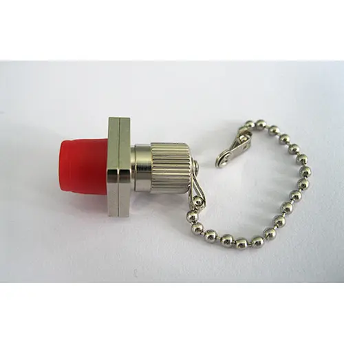 FC adapter with metal cap and chain