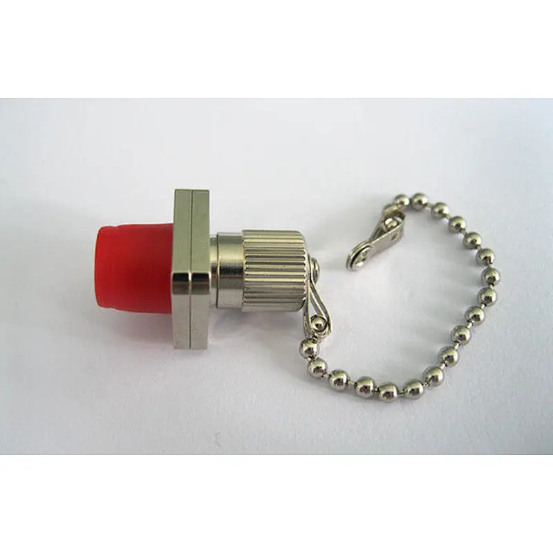 FC adapter with metal cap and chain