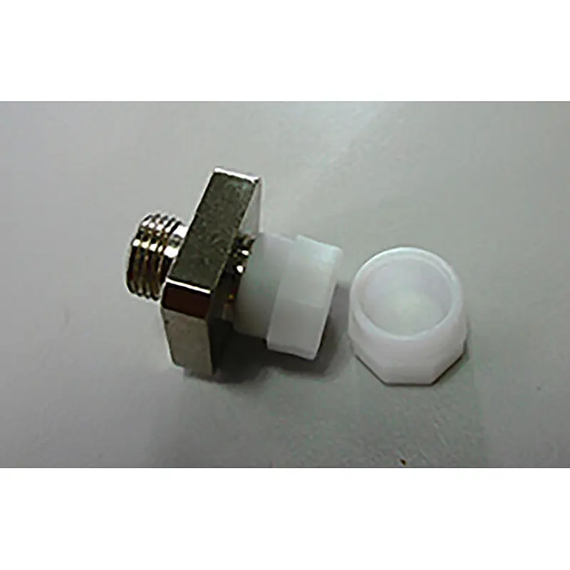 FC adapter with metal dust cap