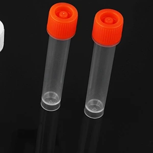 12ML Self-Standing Sampling Tube with Plug Seal Cap