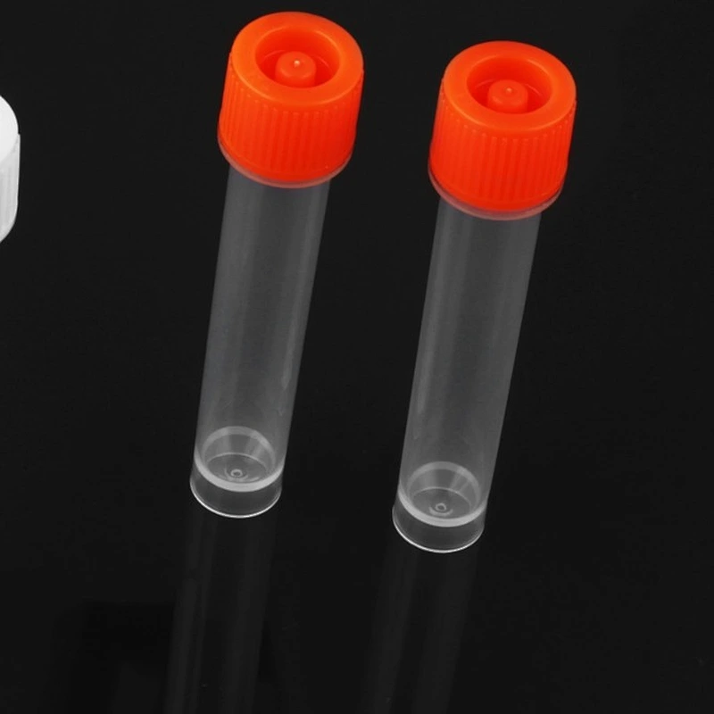 12ML Self-Standing Sampling Tube with Plug Seal Cap