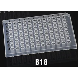 0.2ML 96 well PCR plate,half skirt