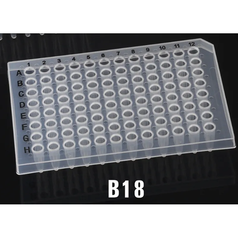 0.2ML 96 well PCR plate,half skirt