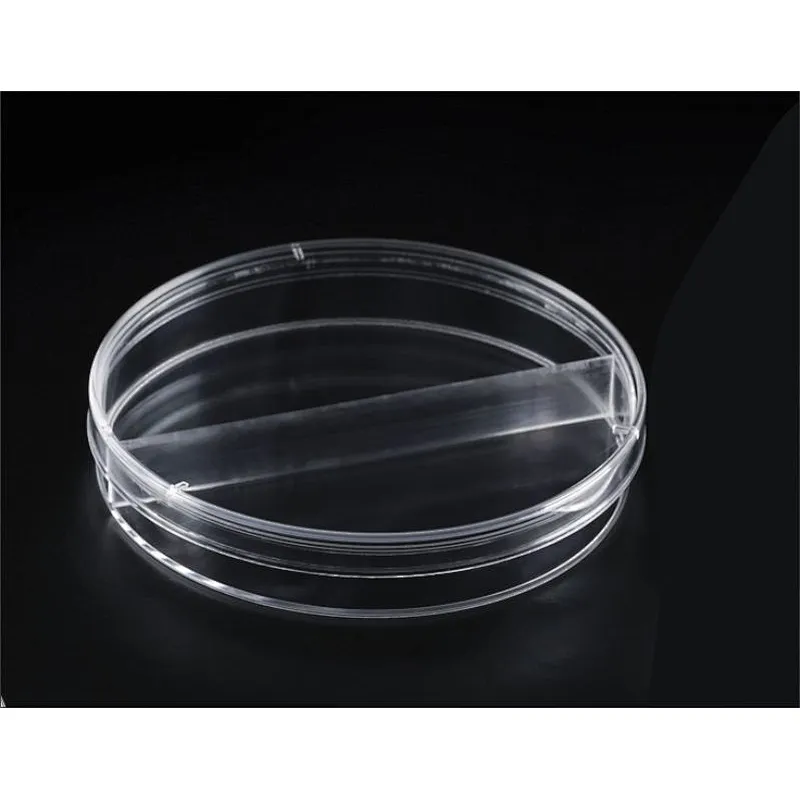 PETRI DISH 9CM,TWO Compartments，Sterile