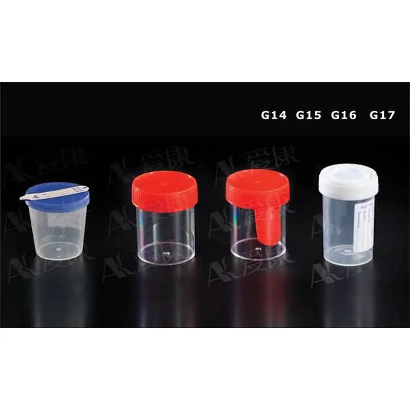 40ml Urine Container with label on cover,60ml Urine Container. stool container with spoon