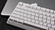 Flashing black and white smooth mechanical keyboard