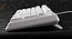 Flashing black and white smooth mechanical keyboard