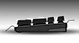 Black shaft stripe alloy mechanical keyboard