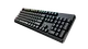 Flashing black and white smooth mechanical keyboard