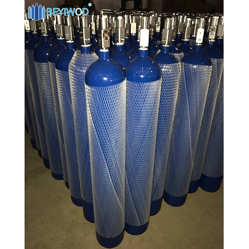 best price 5L 9L portable laughing gas n2o lachgas N2O medical nitrous oxide gas cylinder with CGA910 valve