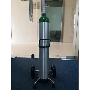 DOT Aluminum Medical Oxygen Gas Cylinder 2216psi 153bar 0.3-21.4L