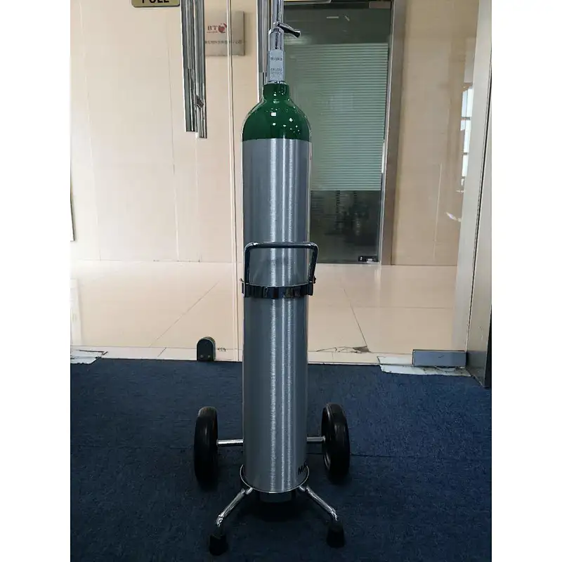 DOT Aluminum Medical Oxygen Gas Cylinder 2216psi 153bar 0.3-21.4L