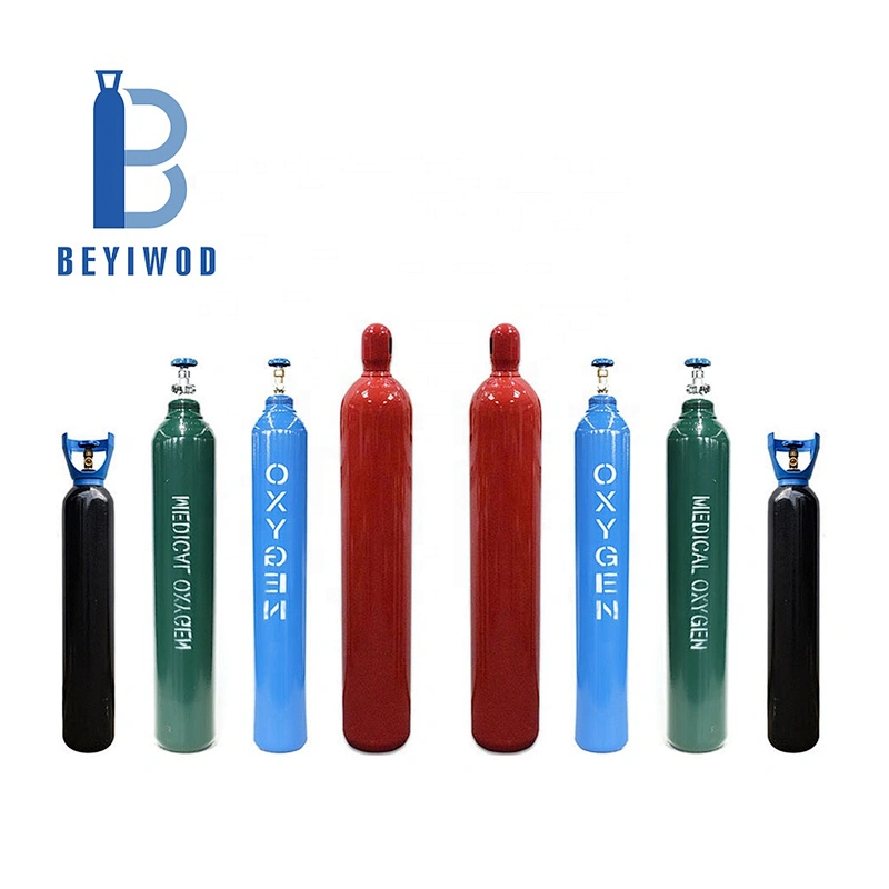 refillable seamless steel EN ISO9809 standard TUV approved 150bar 200bar 6kg 8kg 10kg 8L 10L 13.4L co2 gas cylinder co2 tank