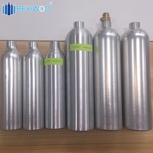 Aluminum co2 gas cylinder 0.5L medical nitrous oxide cylinder with dot iso standard