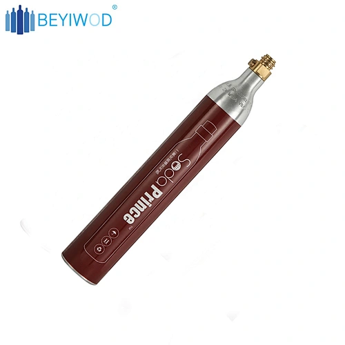 Europe and the United States standard certification 0.6L portable soda water machine for high pressure CO2 aluminum cylinder