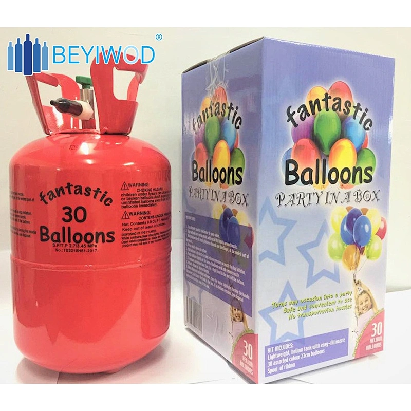 22l low pressure disposable helium tank with helium for balloons