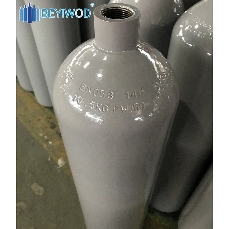 Factory price ISO9809-3 4.5Kg 7.5L high pressure seamless steel gas cylinder co2 cylinder for fire extinguish