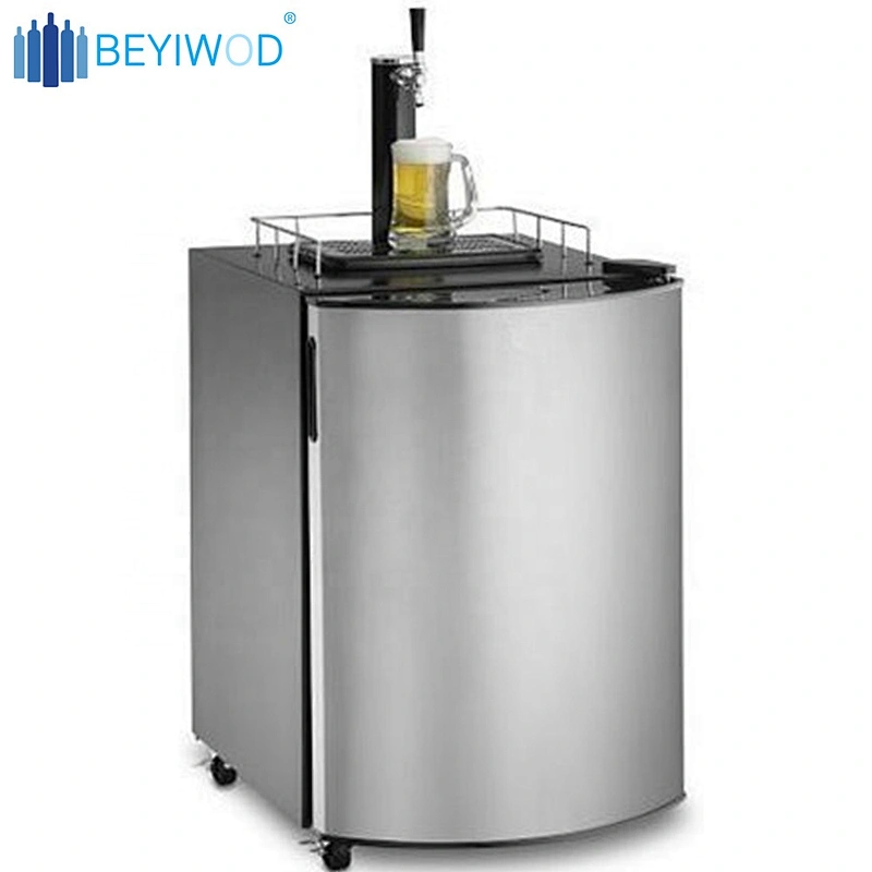 170L outdoor or indoor single or double tap keg fridge automatic draft beer dispenser beer cooler