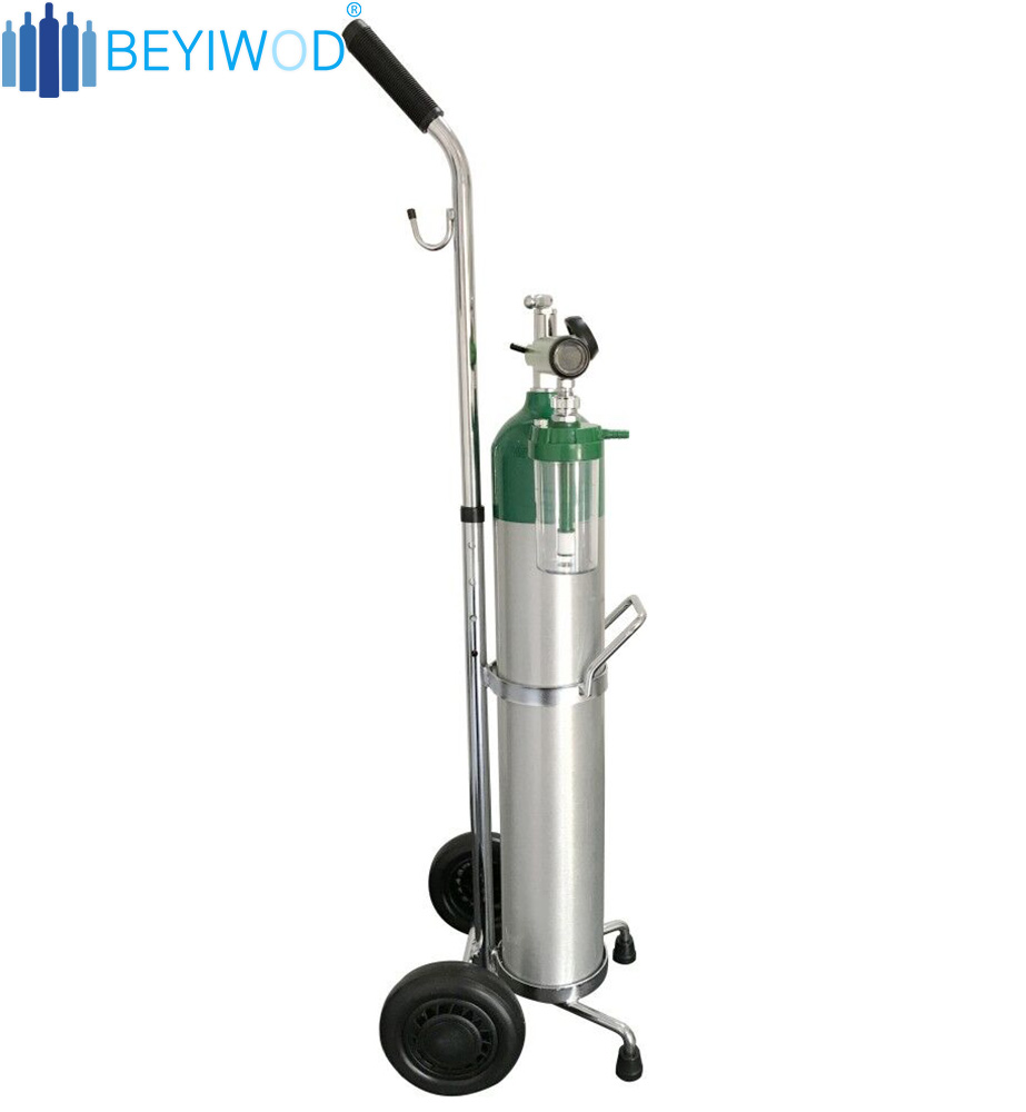 Custom Aluminium Empty Mini Gas High Pressure Tank Medical Portable Mountaineering 1 kg Oxygen Cylinder for Diving
