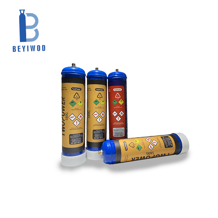 Wholesale 99.9% Purity 580g laughing Gas Cream Chargers Cylinder Whipped Cream Making Machine High Quality 580g N2O