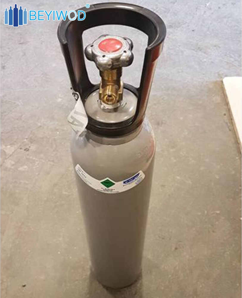 CE TUV approved 10L 150bar/200bar steel gas cylinder for co2/oxygen gas