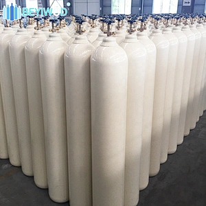 seamless steel high pressure 40L/50L 150bar refillable high purity argon cylinder argon gas prices