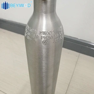 0.6L aluminum co2 cylinder co2 gas cylinder co2 bottle 420g for soda maker