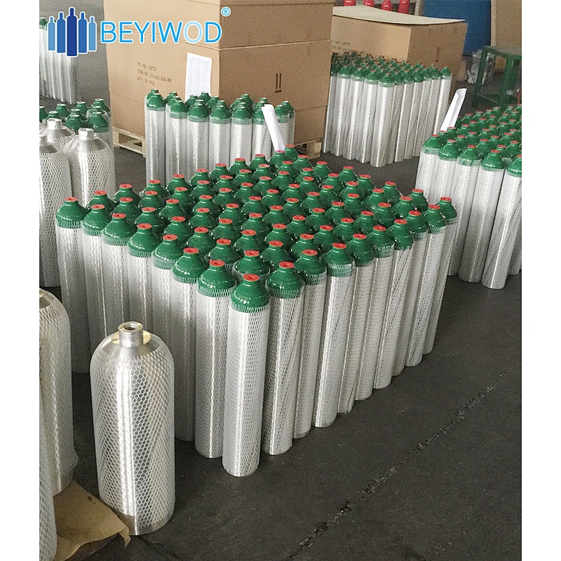E size medical oxygen gas cylinder with CGA870 valve
