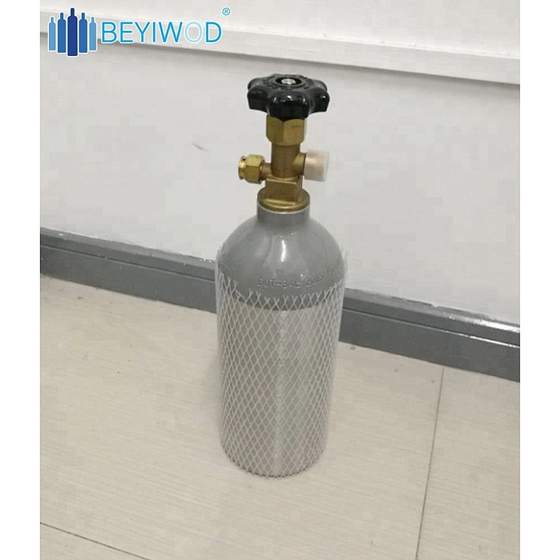 5LBS CO2 Aluminum Cylinder for beer use CE European USA DOT3AL CANADA TC Australian AS ISO7866 standard