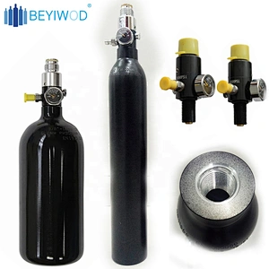 China manufacturer 3000psi/4500psi paintball cylinder 0.5L 0.6L 1L aluminum air tank