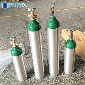 DOT3AL Aluminum Cylinder oxygen tank Co2 gas Cylinder with CGA Valve